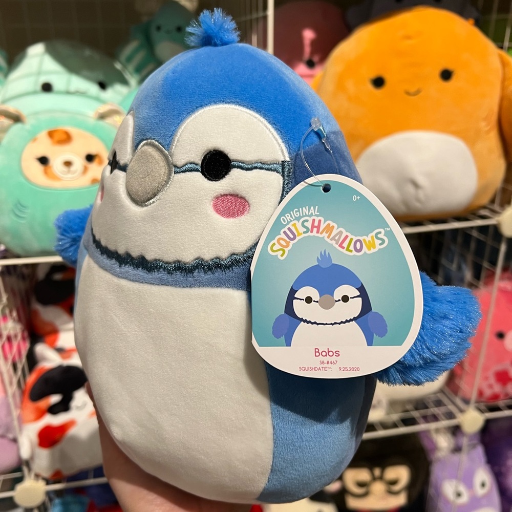 Squishmallows Babs the Bluejay Hot Topic Edition 8” Plush - Picture 3 of 3